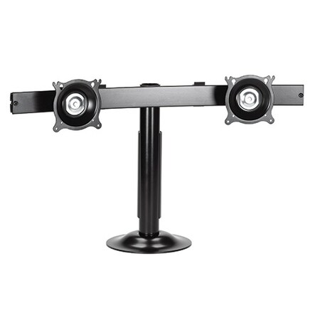 Chief Chief Dual Display Grommet Desk Mount - Horizontal - For displays 10-24" - 70 lb - Black KTG220B